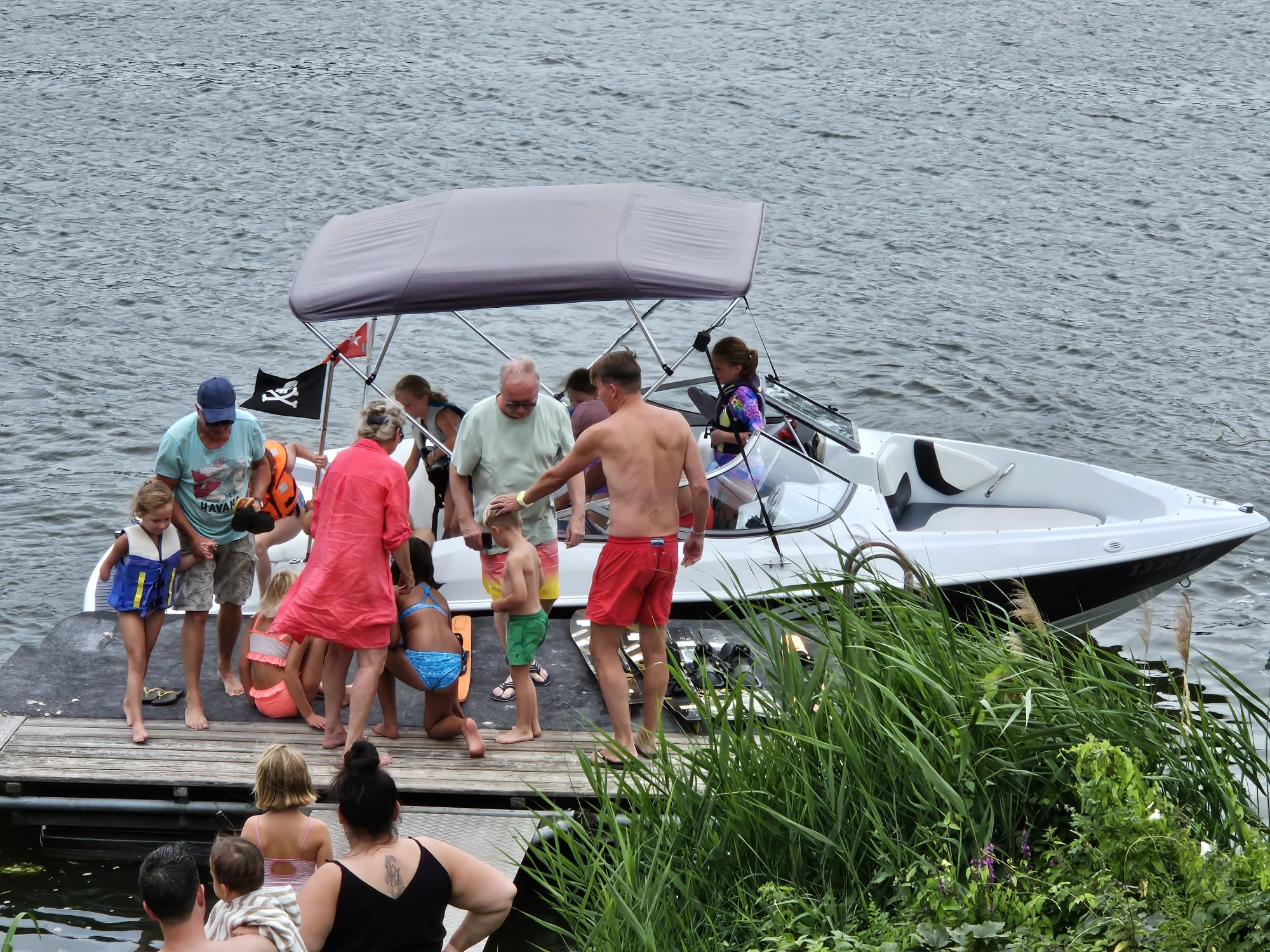 Bootje varen was ook erg geliefd...